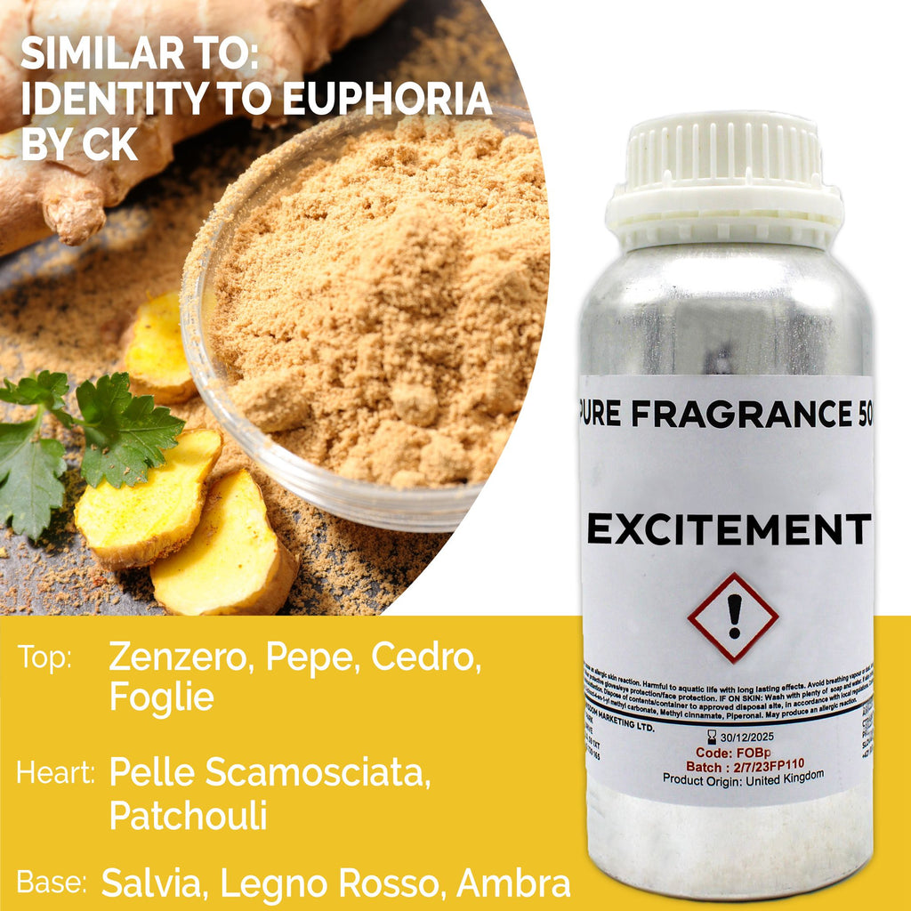 Excitement Pure Fragrance Oil - 500ml
