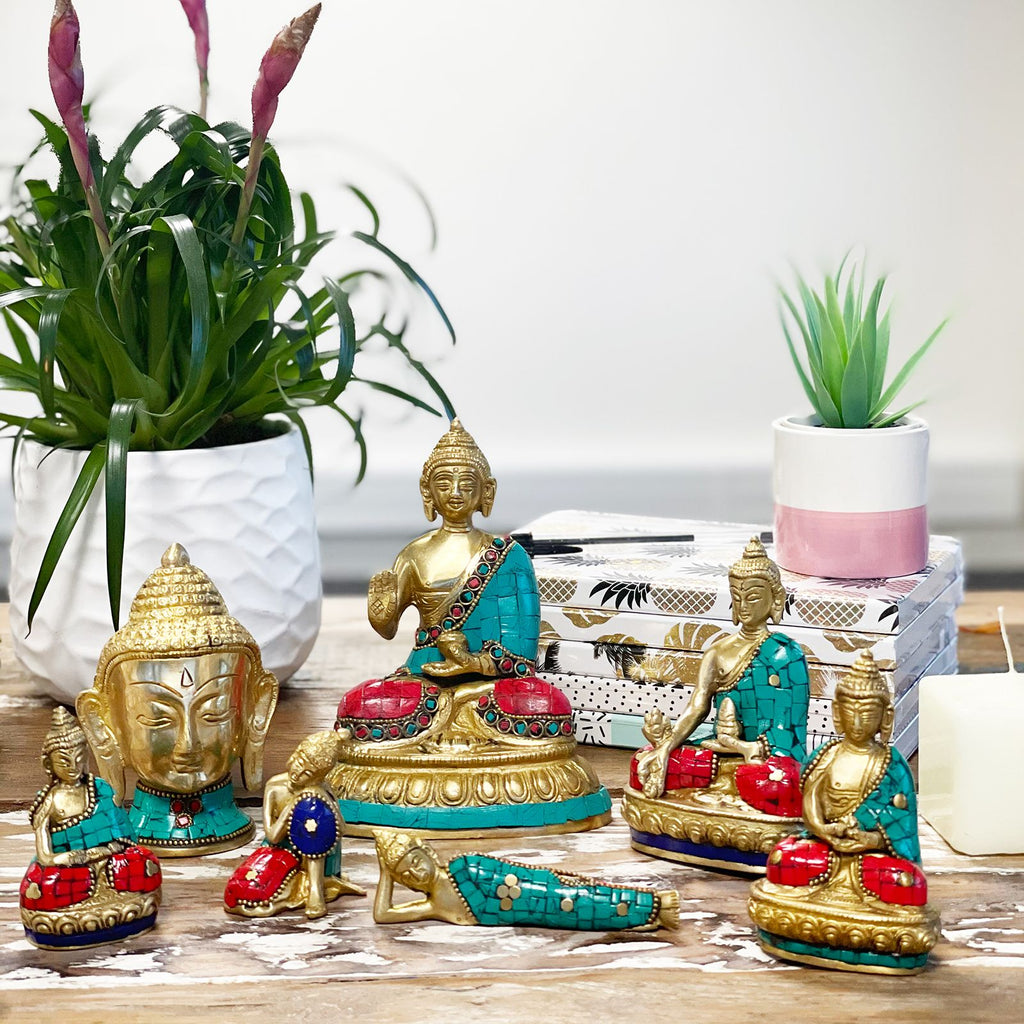 Brass Buddha Figure - Amitabha - 9.5 cm
