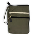 Canvas Travel Laptop Pouch - Olive - 24x33cm