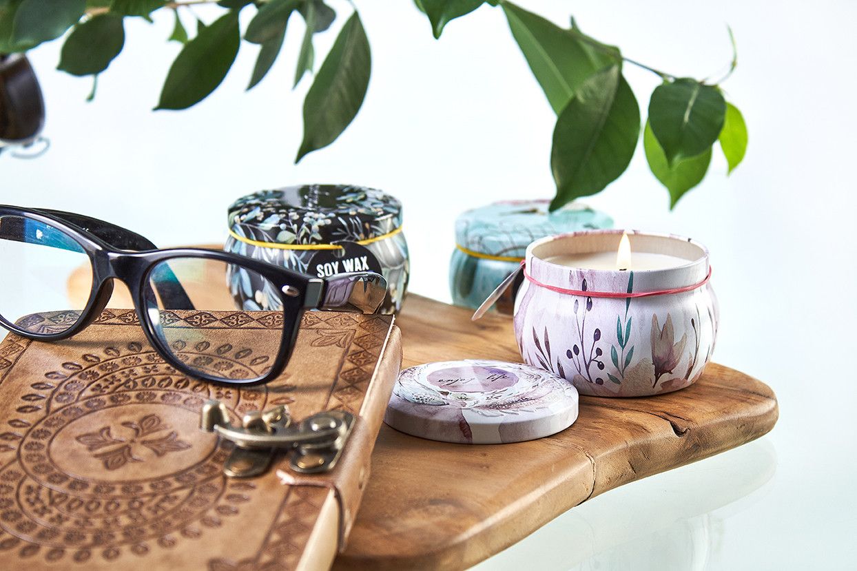 Art Tin Candle - Unicorns