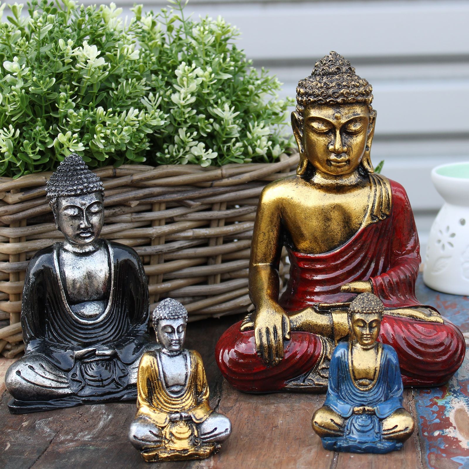 Red & Gold Buddha - Medium