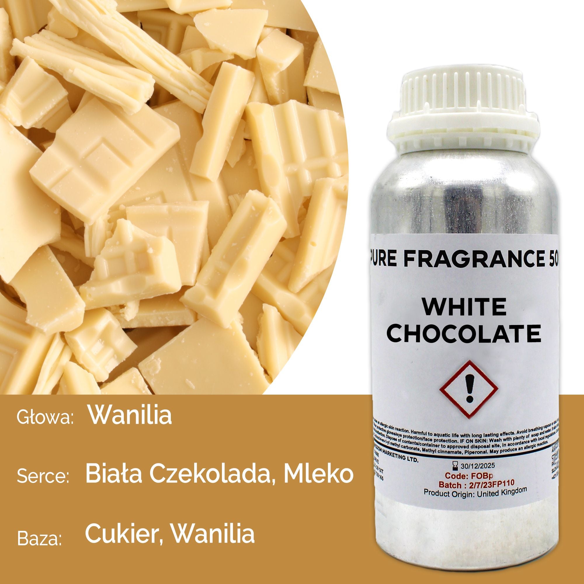 White Chocolate Pure Fragrance Oil - 500ml