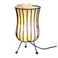 Tall Salt Rock Brazier Lamp, Cable, Bulb, Pink Salt