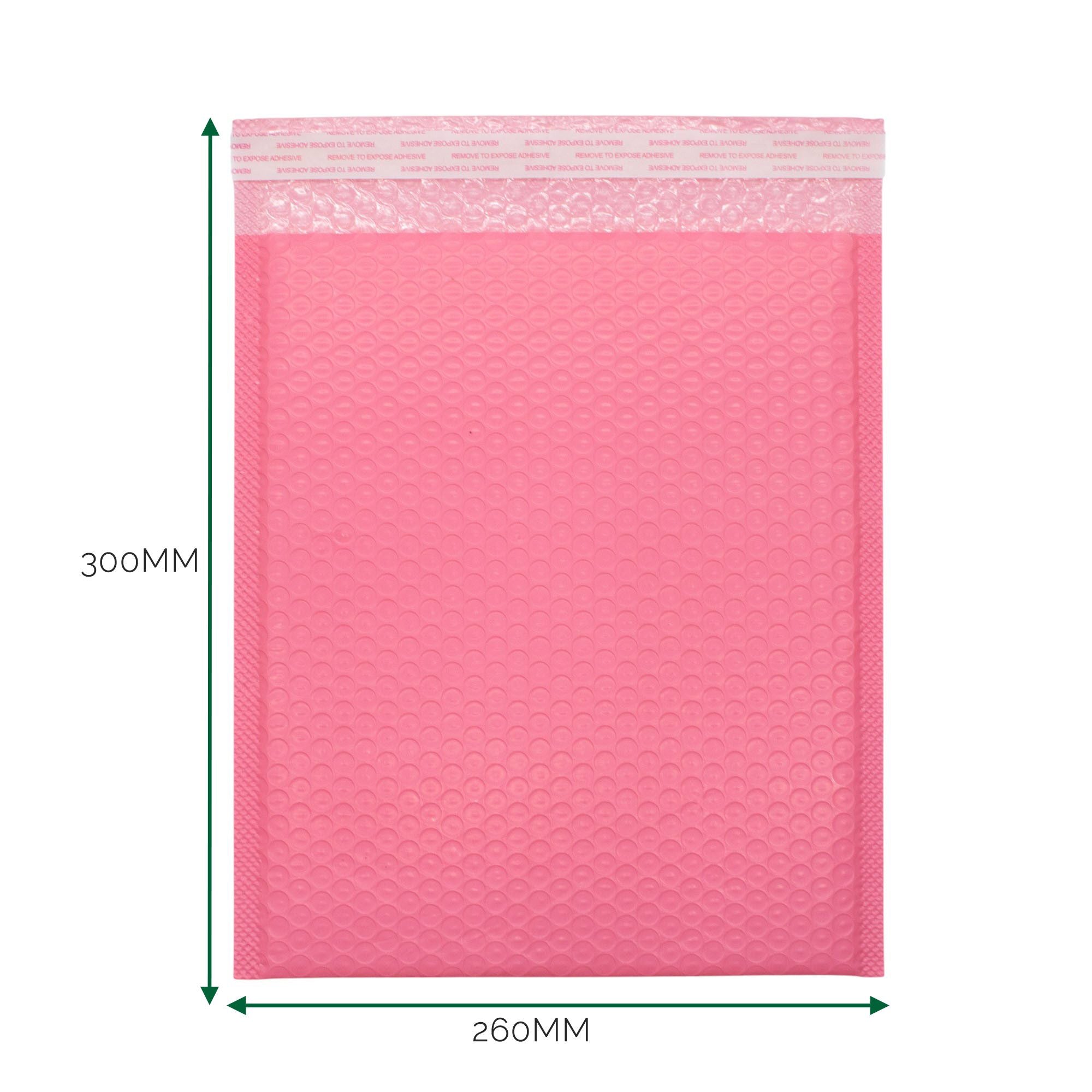Pink Poly Bubble Envelope (260x300+40mm)