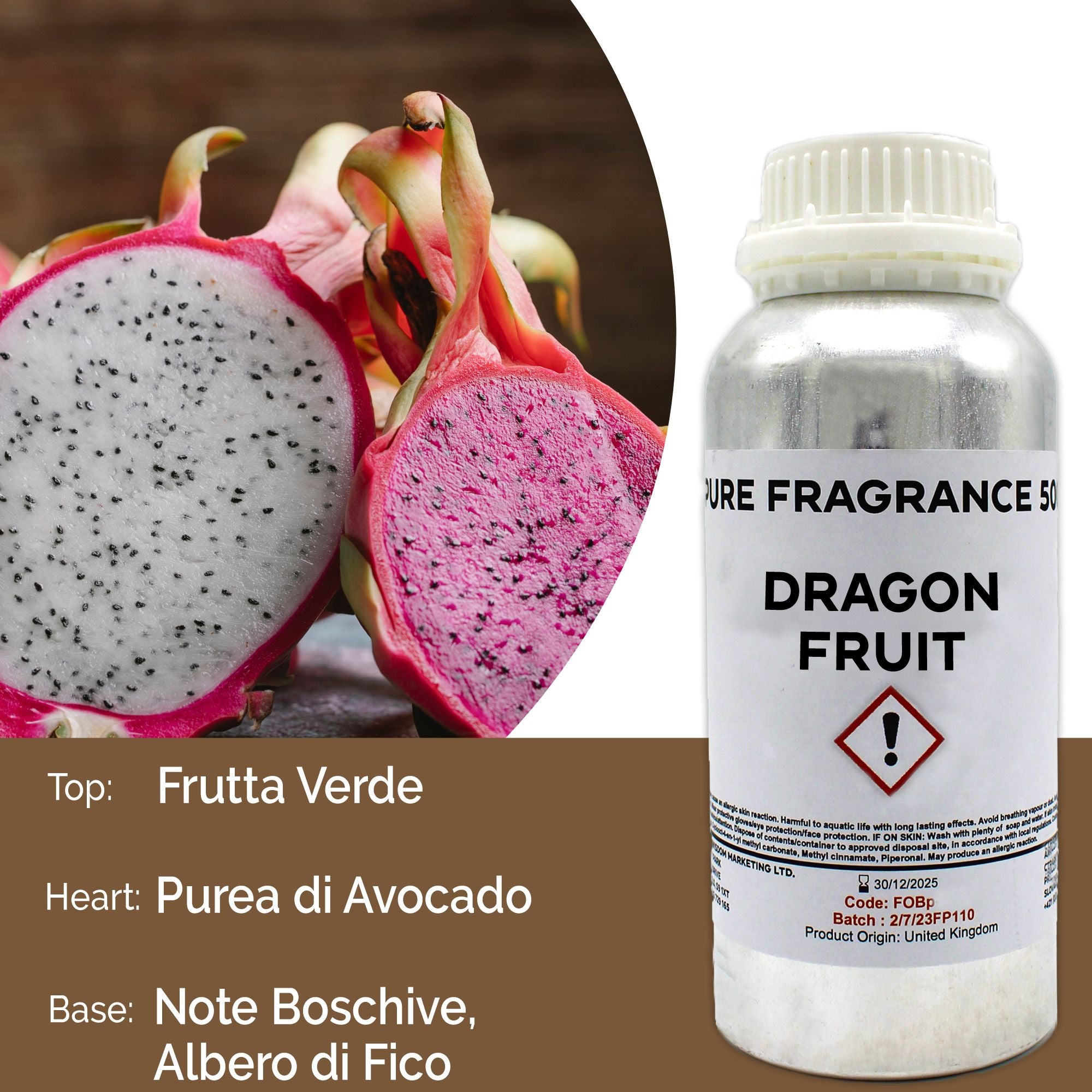 Dragon Fruit Pure Fragrance Oil - 500ml