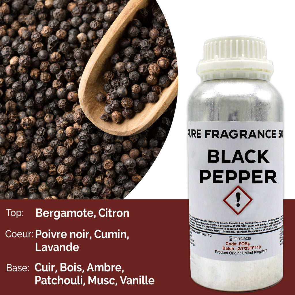Black Pepper Pure Fragrance Oil - 500ml