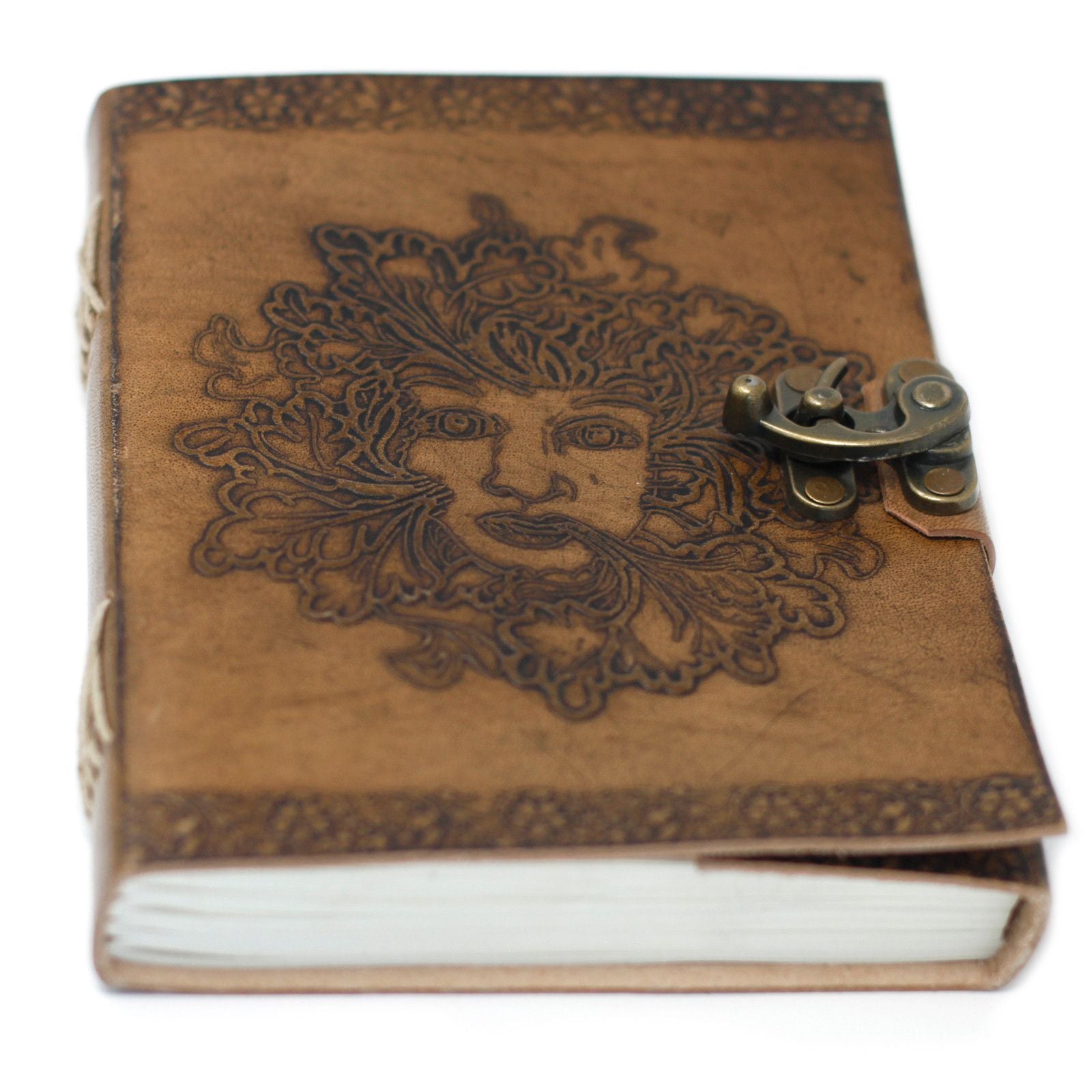 Leather Greenman Notebook (20x15 cm)