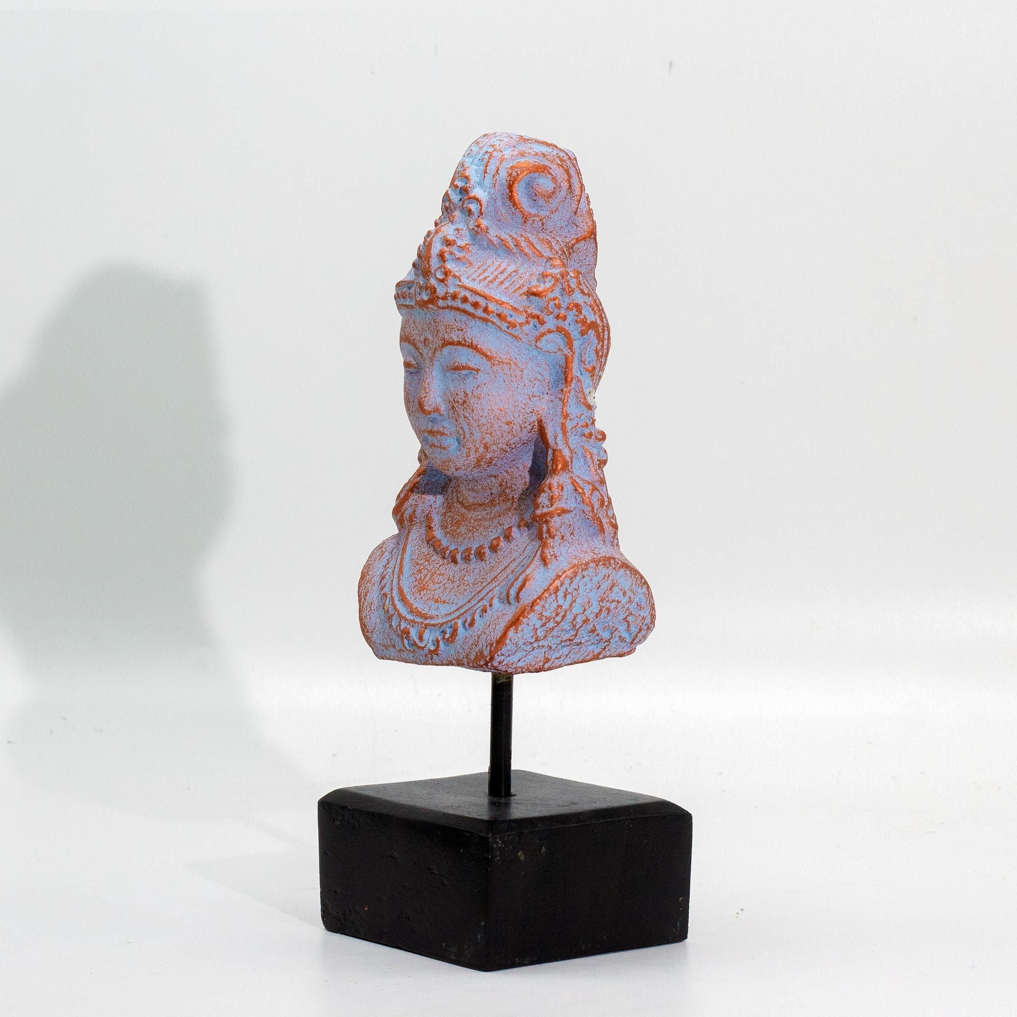 Lucky Java Princess on Stand - Blue Copper