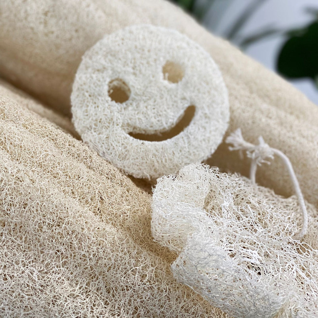 Whole Loofah Smiley Face