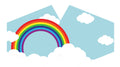 Reusable Fashion Face Covering - Rainbow (Adult)