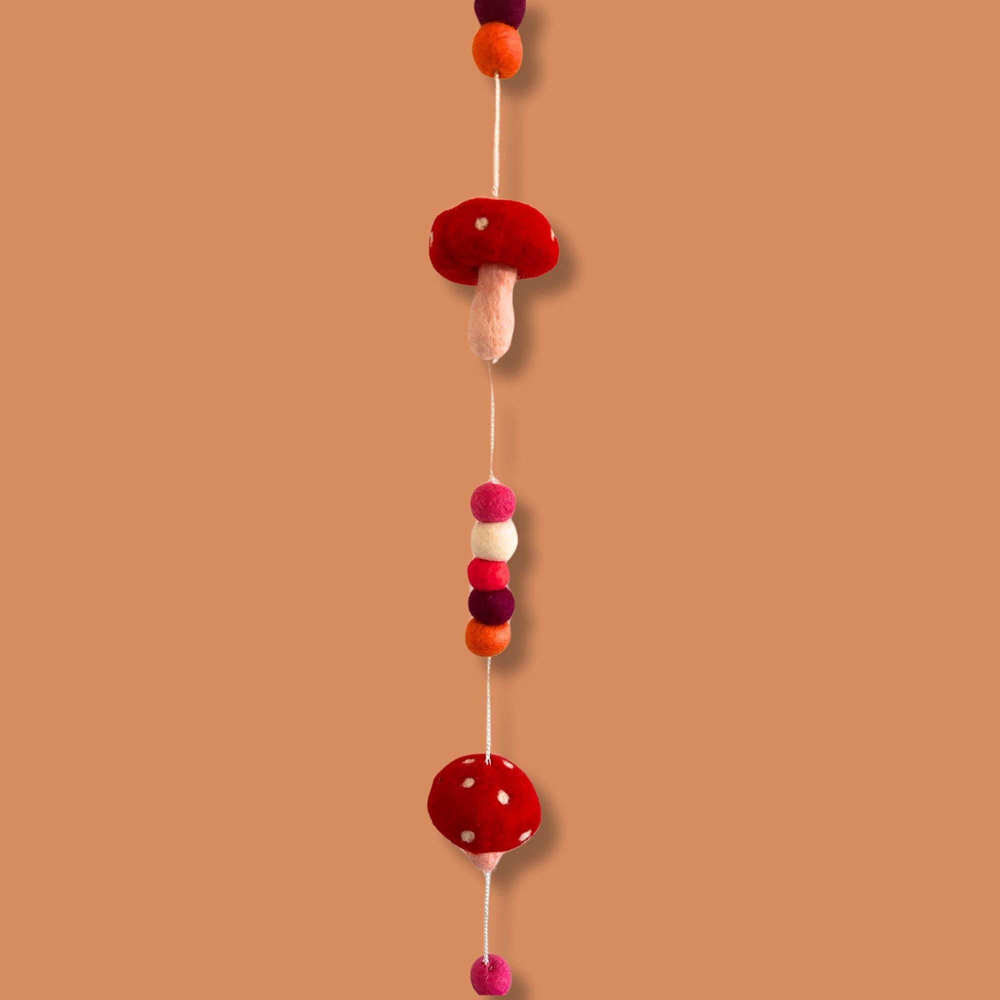 Felt Wall Hanging  - Redtop Mushrooms