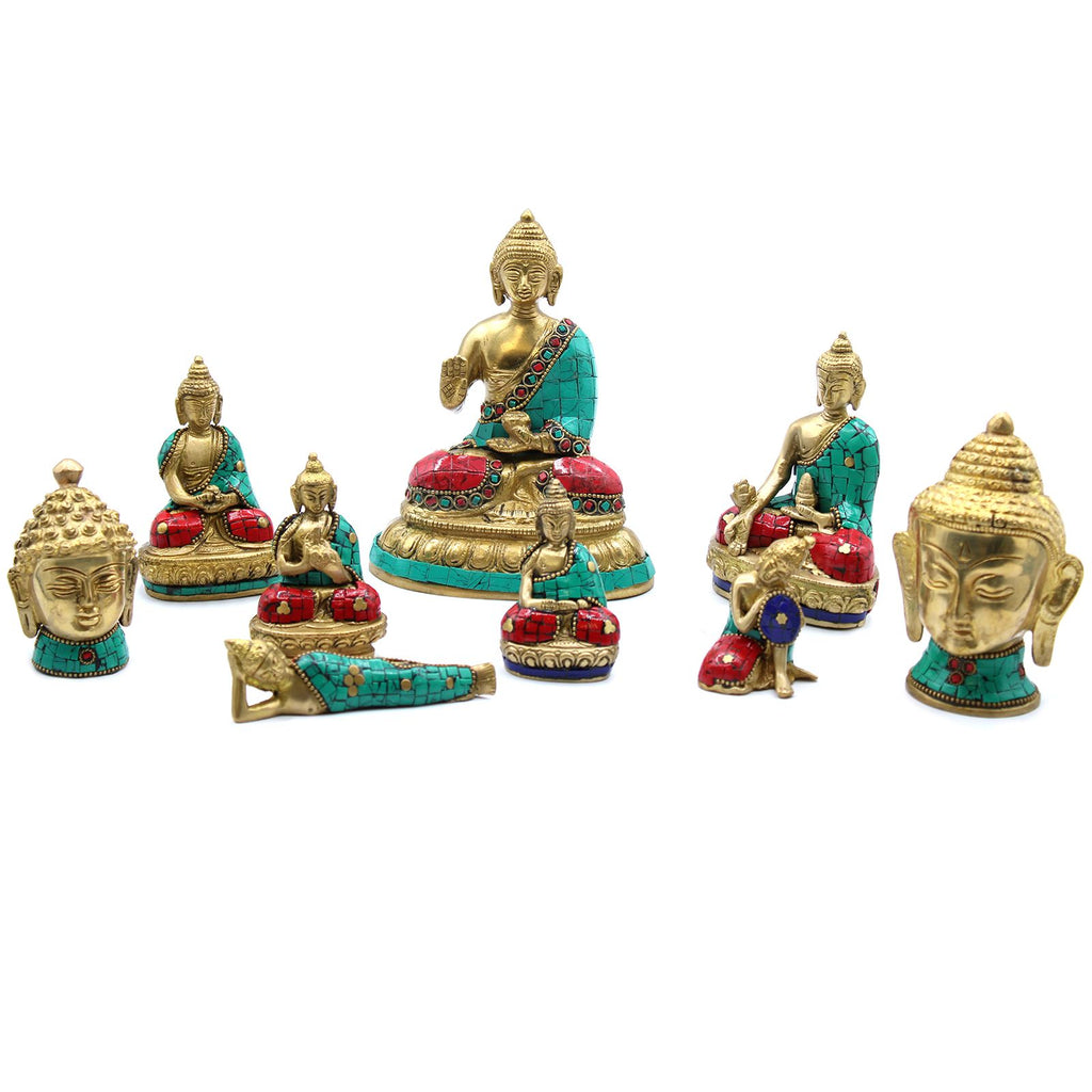 Brass Buddha Figure - Hands Up - 7.5 cm