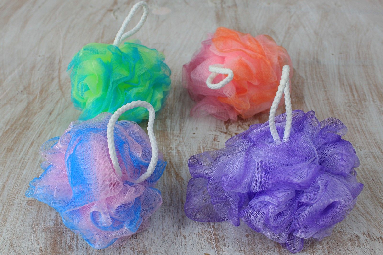 Pretty Variegated  Scrunchies 4 asst (display tube) - 40gm
