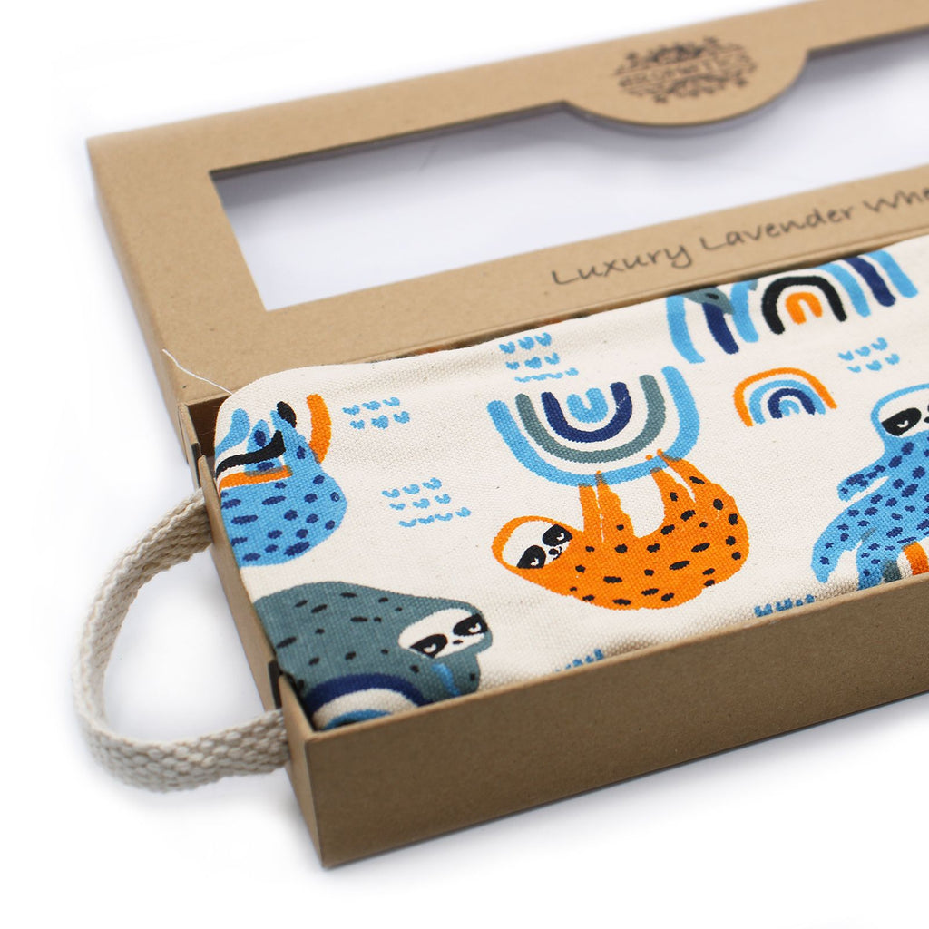 Luxury Lavender  Wheat Bag in Gift Box  - Sleepy Panda