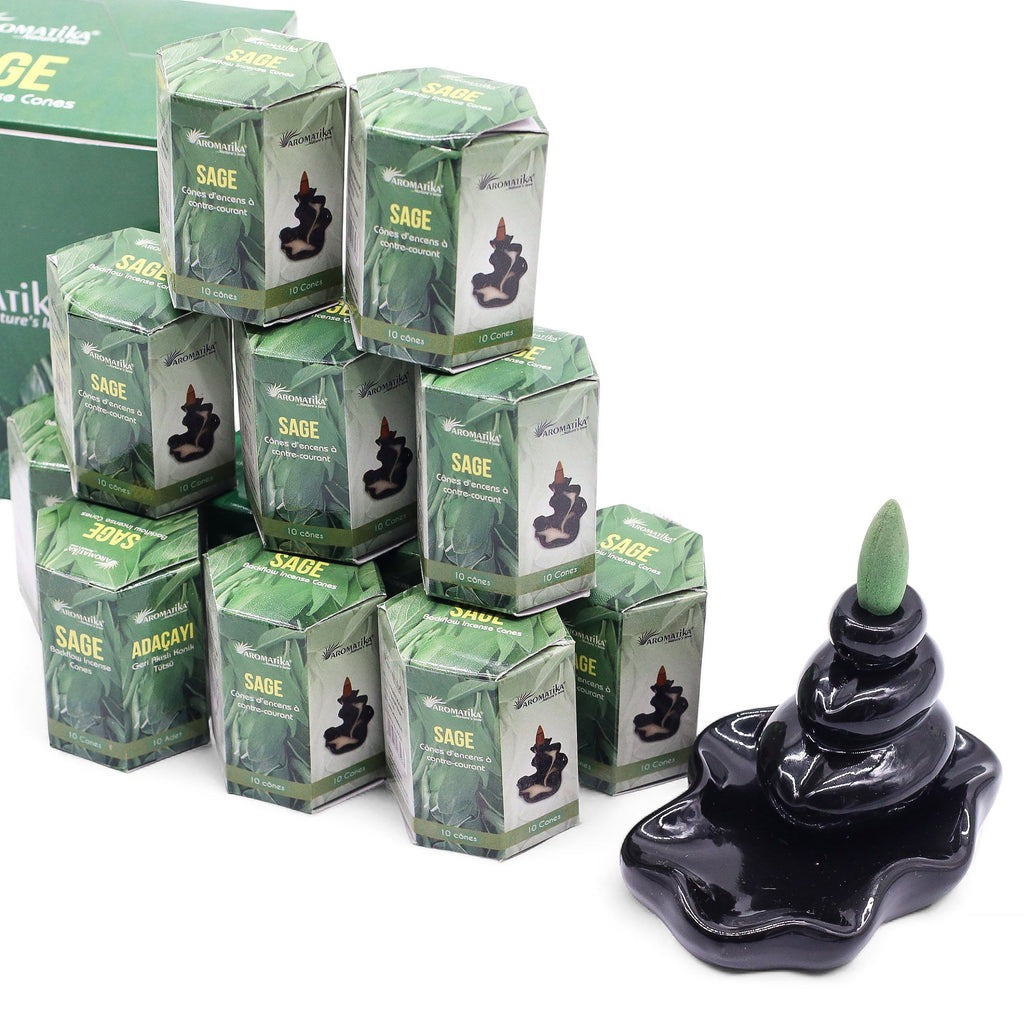 Masala Backflow Incense pack of 10 - Sage