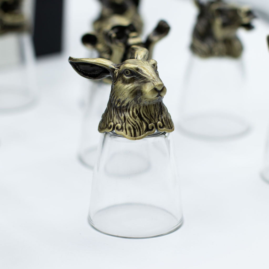 Bottom Up Shot Glasses (25ml) - Forest & Mystical Creatures - Antique Bronze