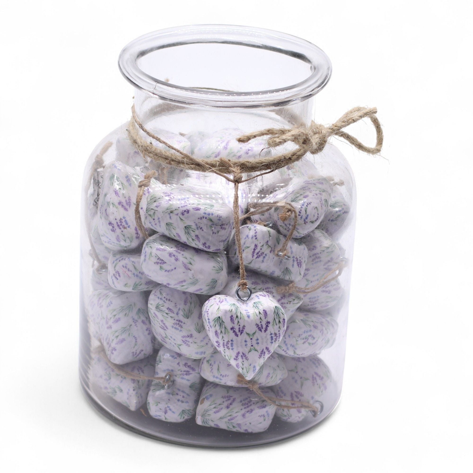 Large Decor Wood Hearts -  Lavender