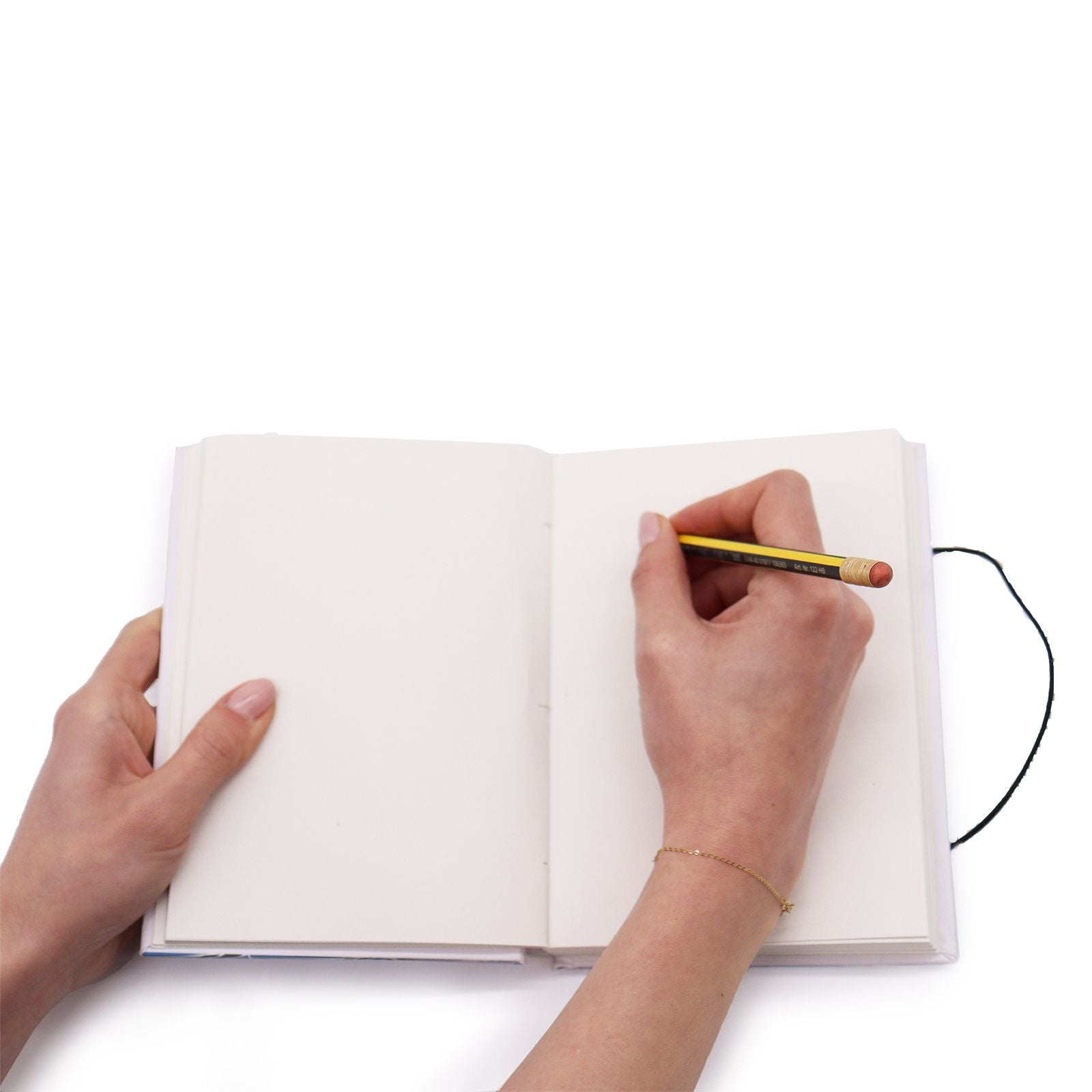 Small Notebook with strap - Waves in the same sea