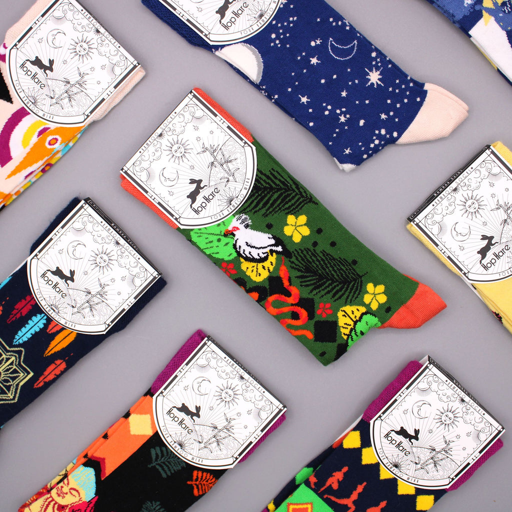 Hop Hare Bamboo Socks (36-40) - Meditation 