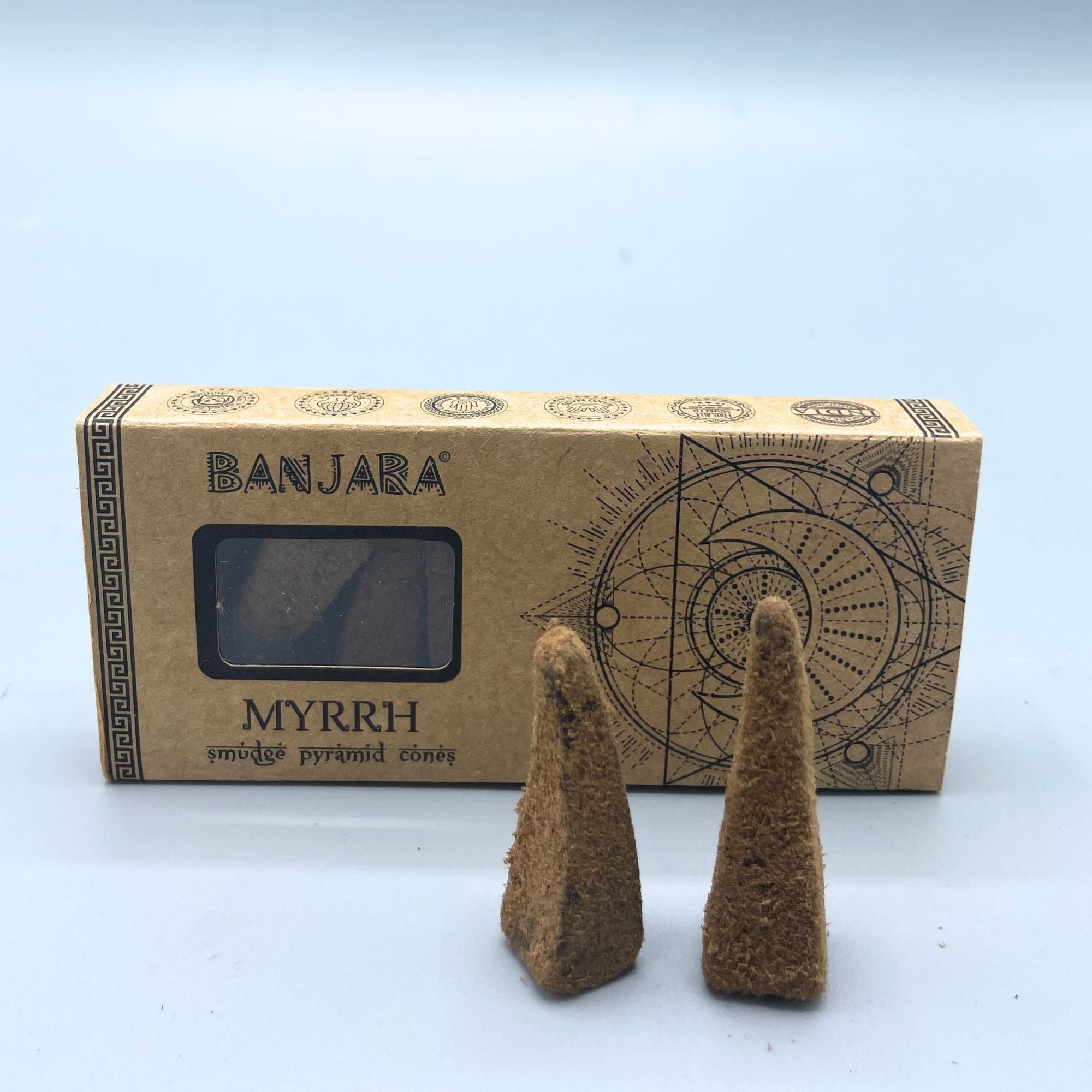 Banjara Smudge Pyramid Cones -  Myrrh