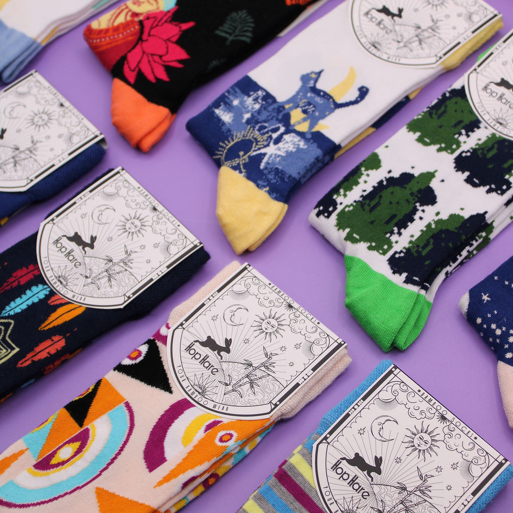 Hop Hare Bamboo Socks (36-40) - Tarot Cards