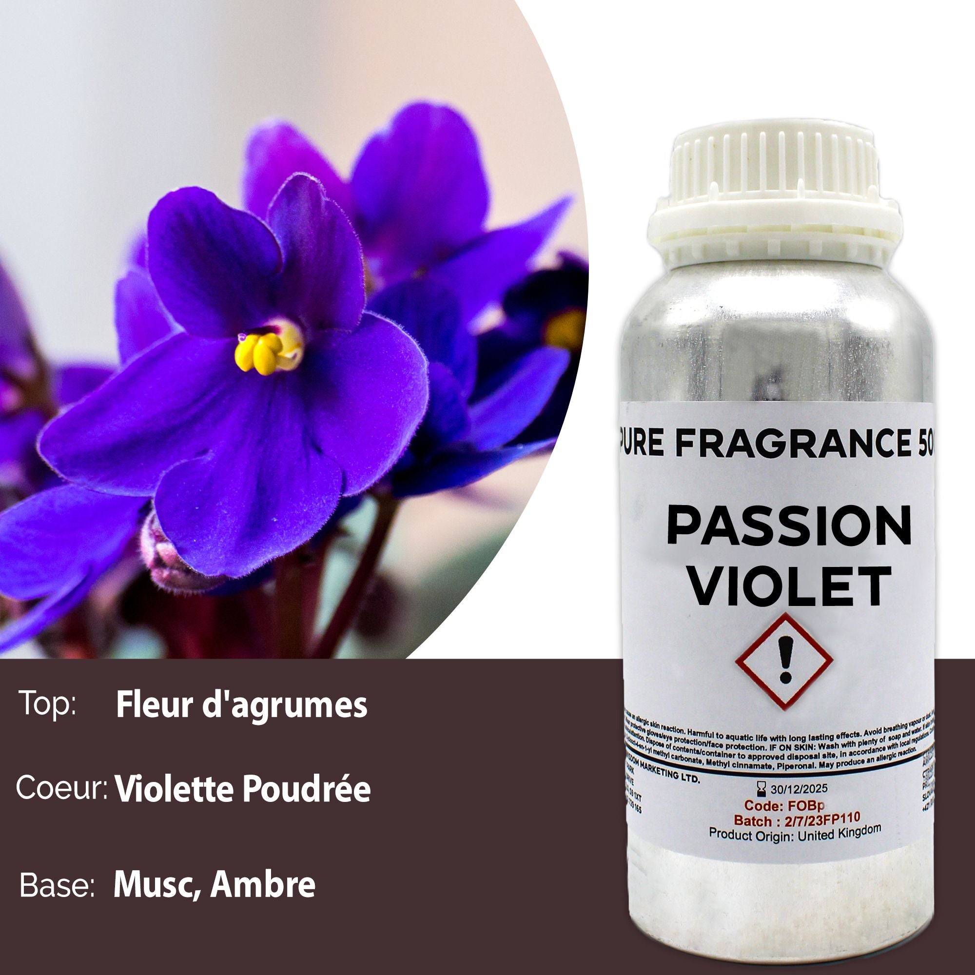 Passion Violet Pure Fragrance Oil - 500ml