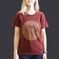 Small Stone Washed Teashirt - Chakra - Maroon