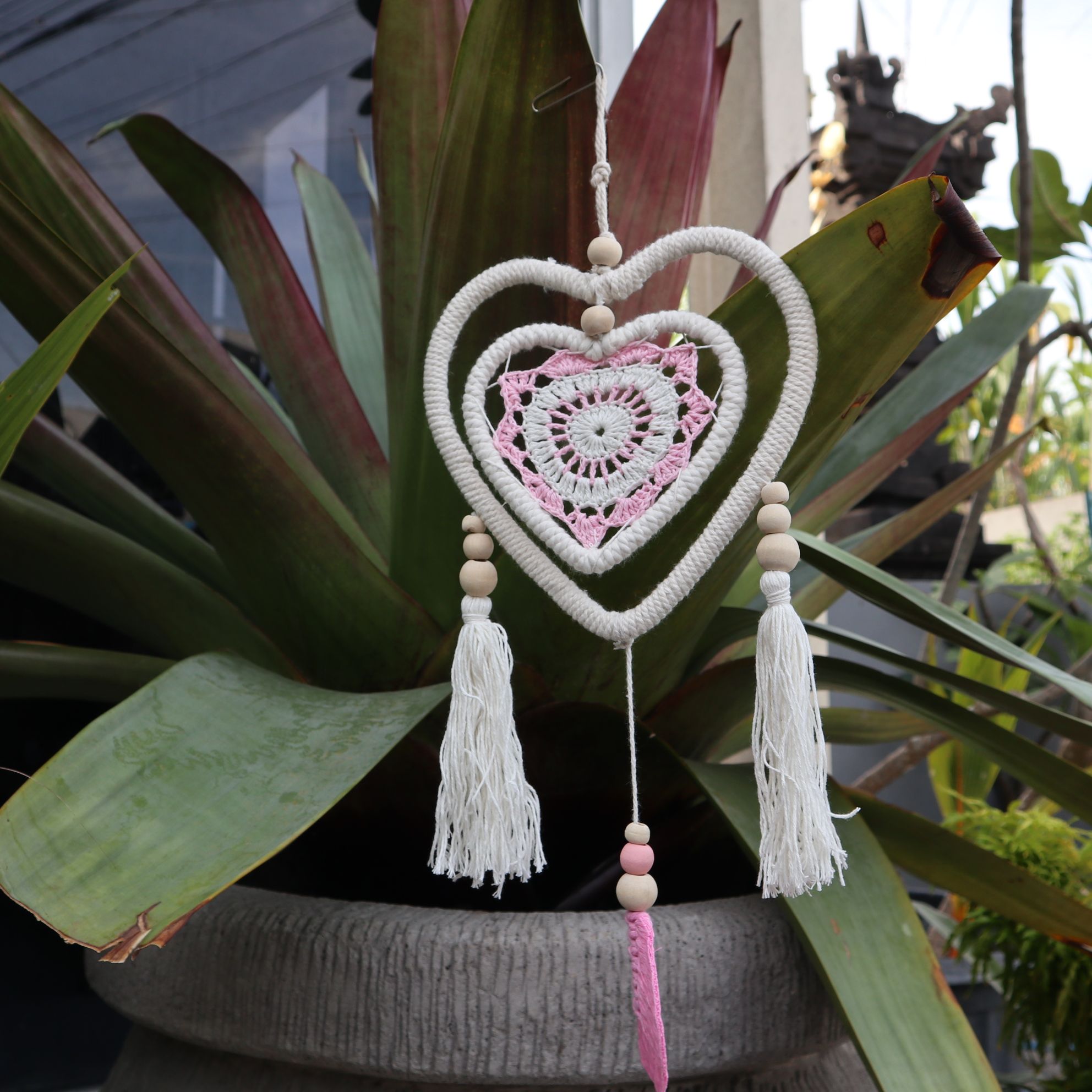 Dream Chacher - Medium Pink Heart in Heart