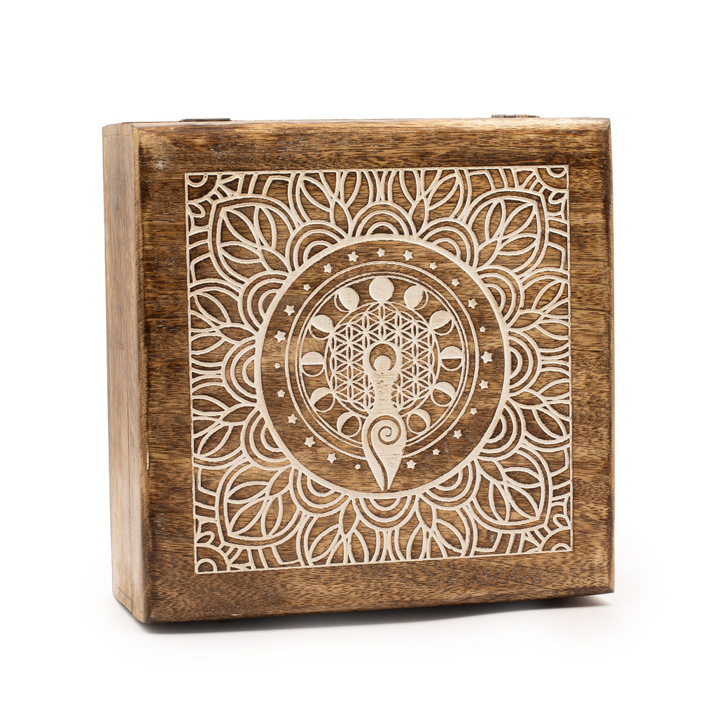 Extra Large Mango Box  - Moon Phase Goddess