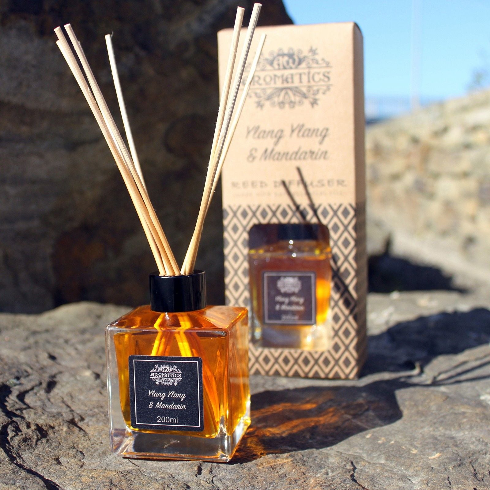200ml Petitgrain & Rosewood Essential Oil Reed Diffuser
