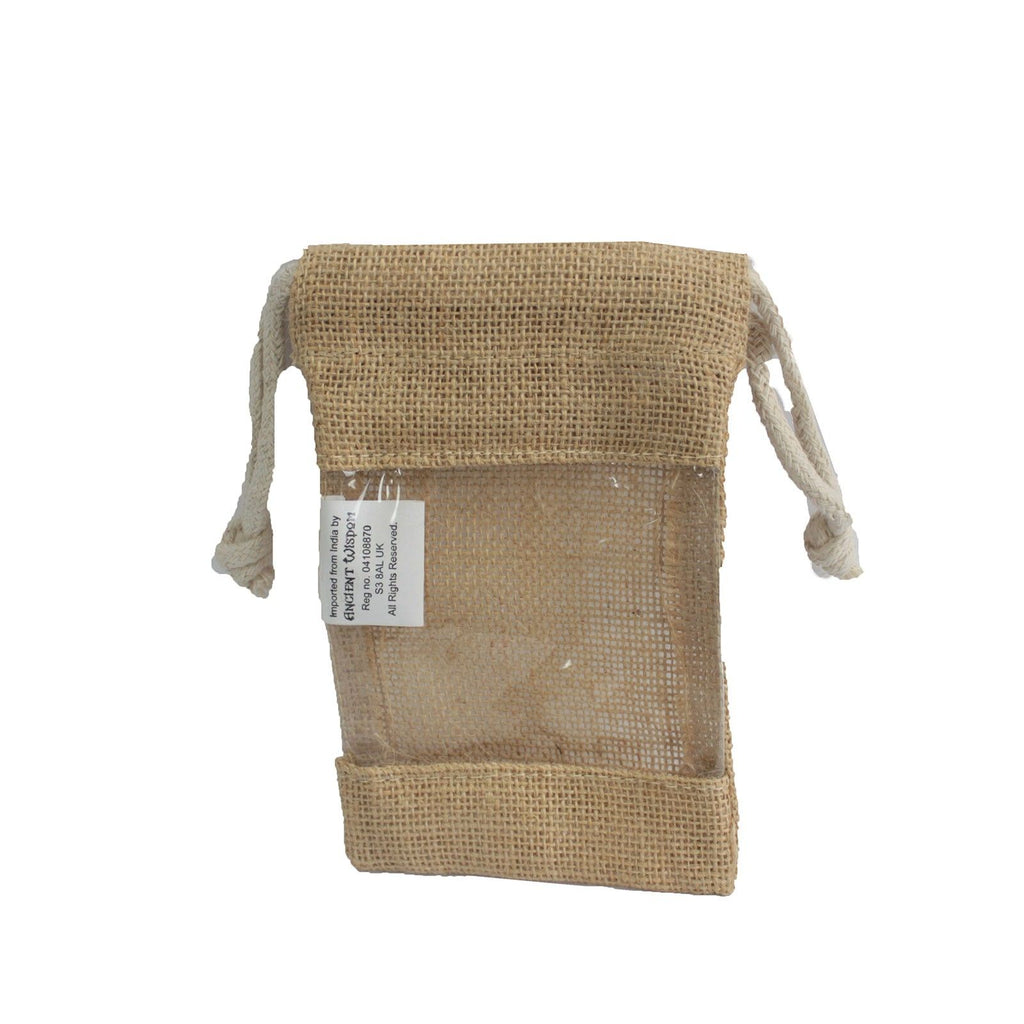 Small - Jute Window Bag 16x10cm