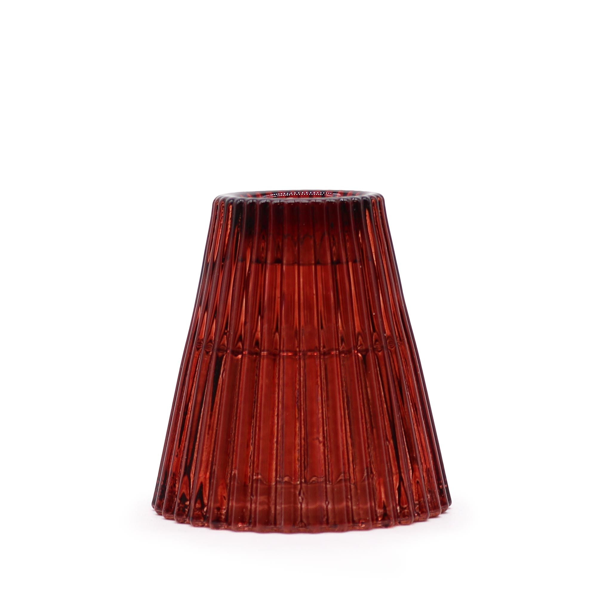 Set of 2  Flip Dinner Candle / Tealight Holder - Vampire Red