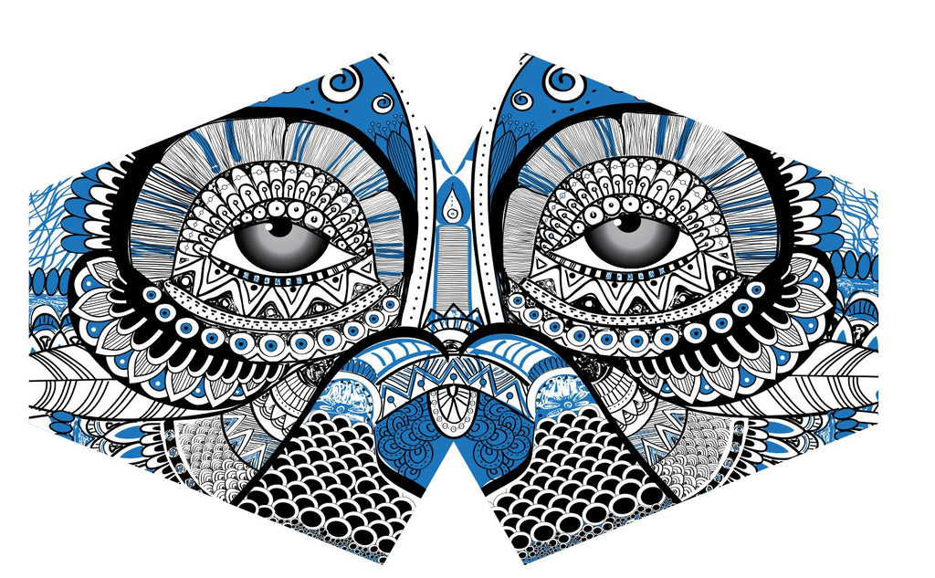 Reusable Fashion Face Covering - Mystical Owl (Adult)