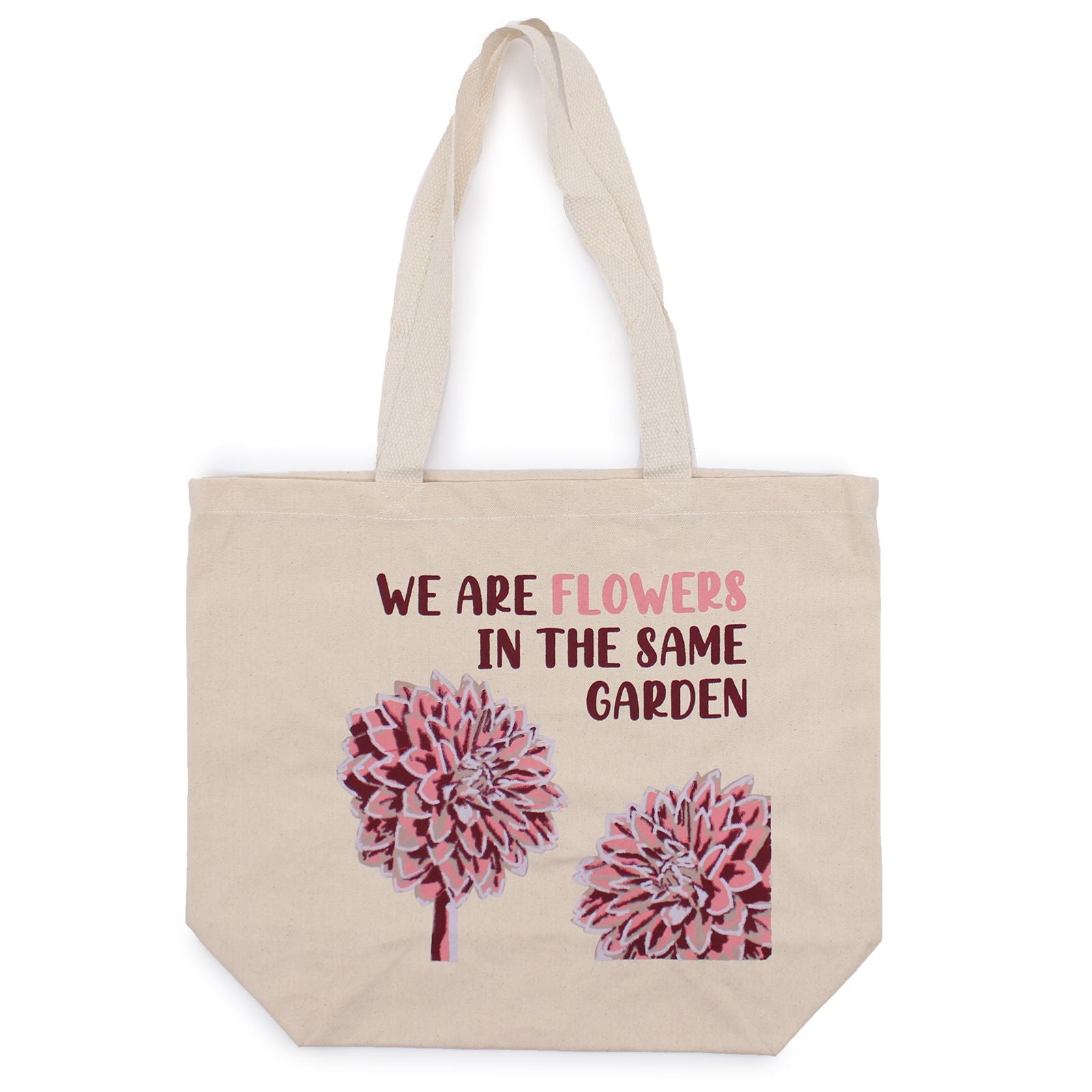 Printed Cotton Bag - We are Flowers - Pink
