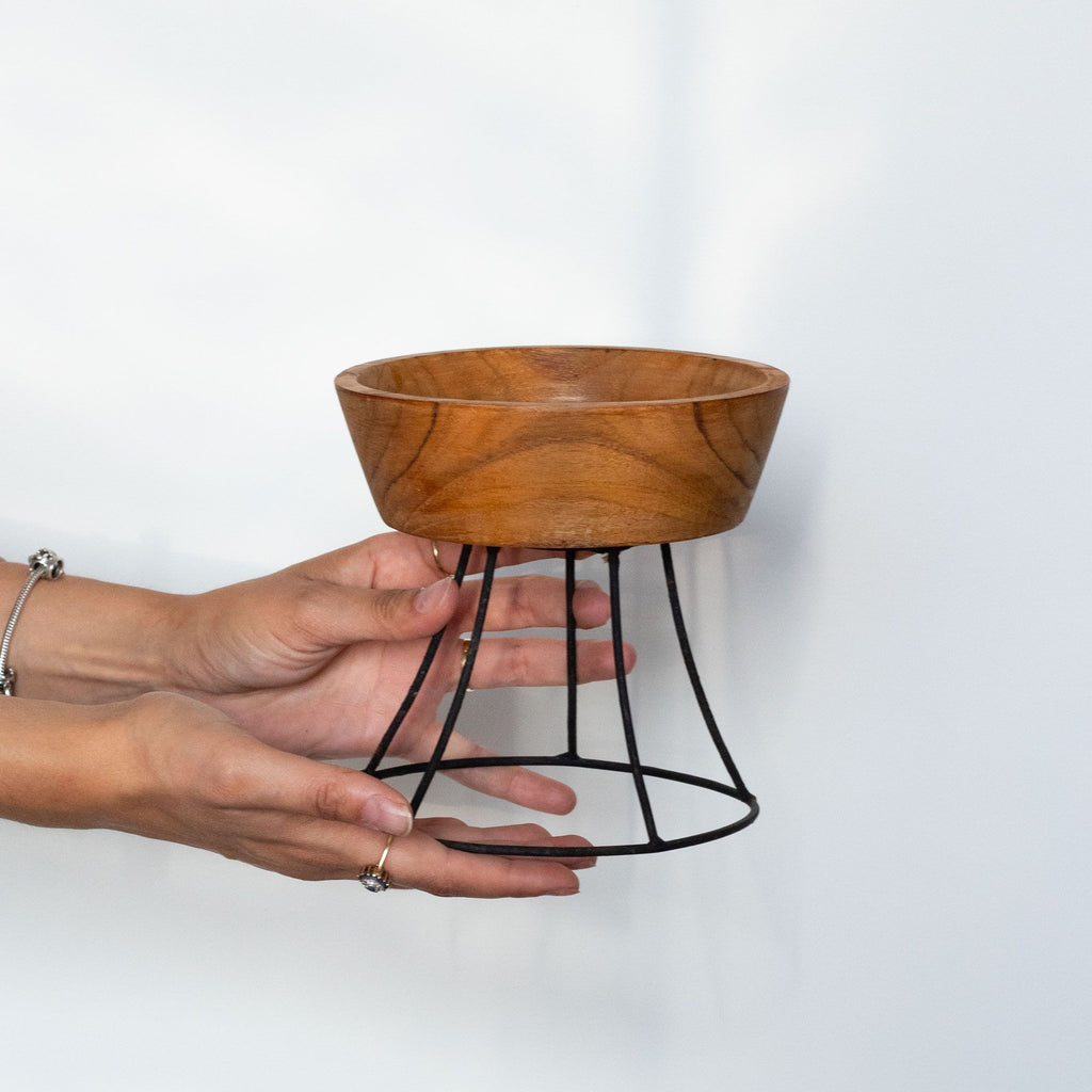 Elevated Teak Bowl 15cm - Small Tray