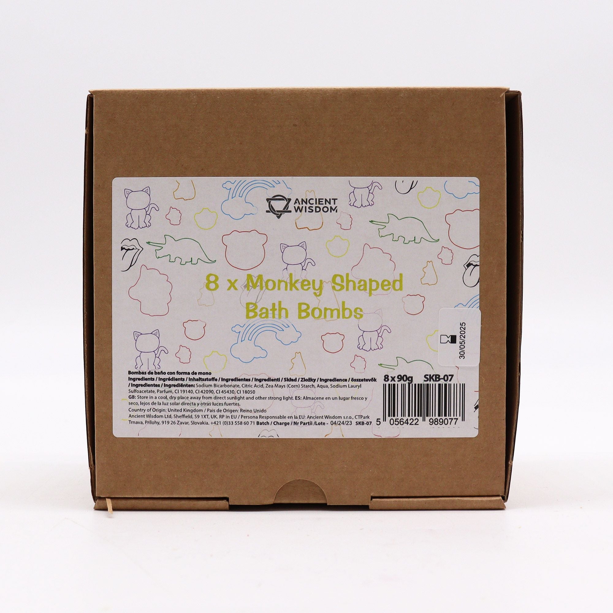 Monkey Bathbomb 90g - Guava & Strawberry