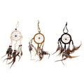 Bali Dreamcatcher - Small Round - Cream/Coffee/Choc